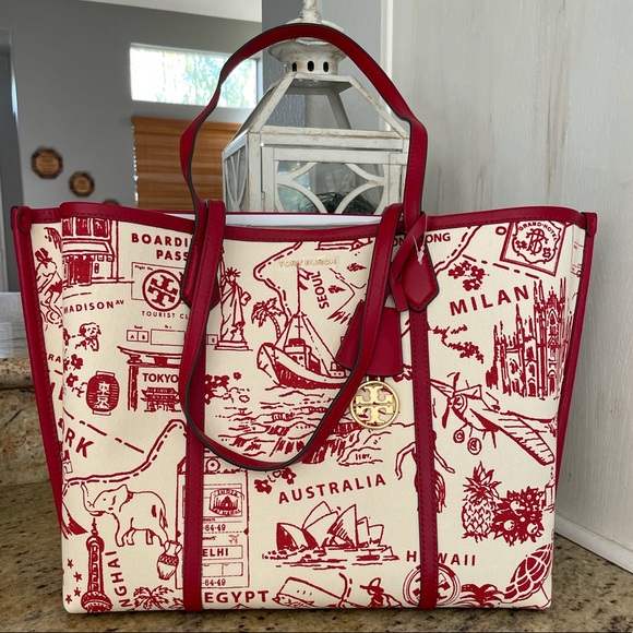 New Tory Burch Perry printed canvas & leather - Picture 4 of 13